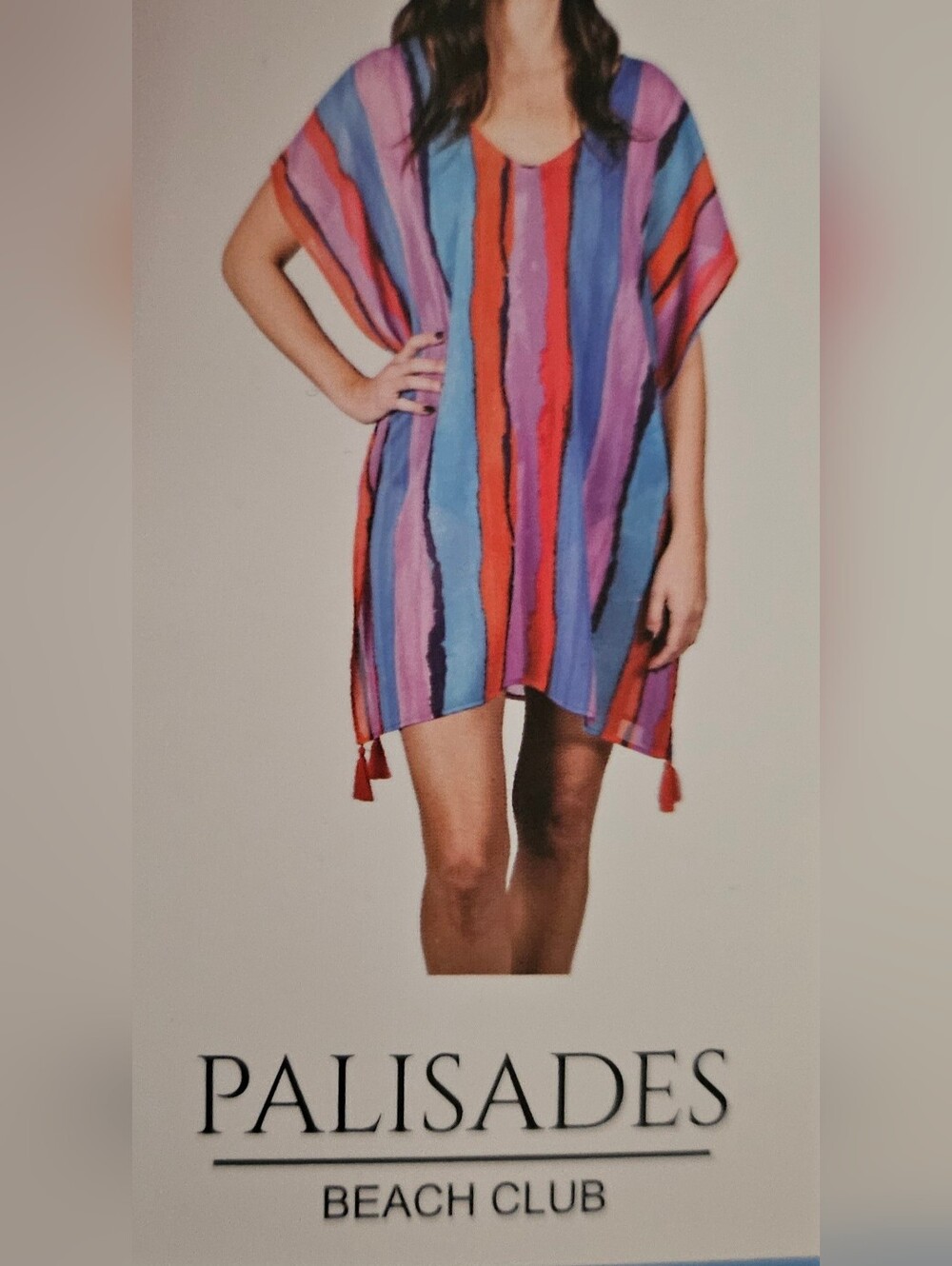 Palisades Beach Club Brushed Striped Cover-Up